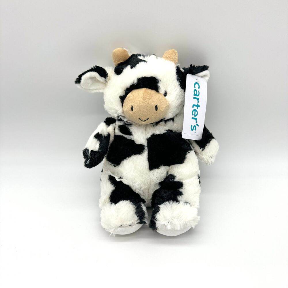 Carter’s Plush Cow Baby Toy Stuffed Animal Lovey 10” NEW